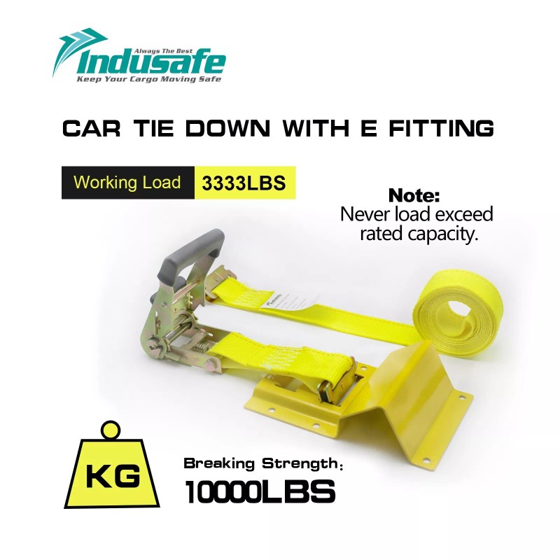 Indusafe 2 Wheels 2" x 8' Wheel Chock Tire Strap