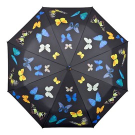 VON LILIENFELD® Folding Pocket Umbrella Automatic Lightweight auto Open/Close Telescopic Motif Women Men Children Butterflies Dance
