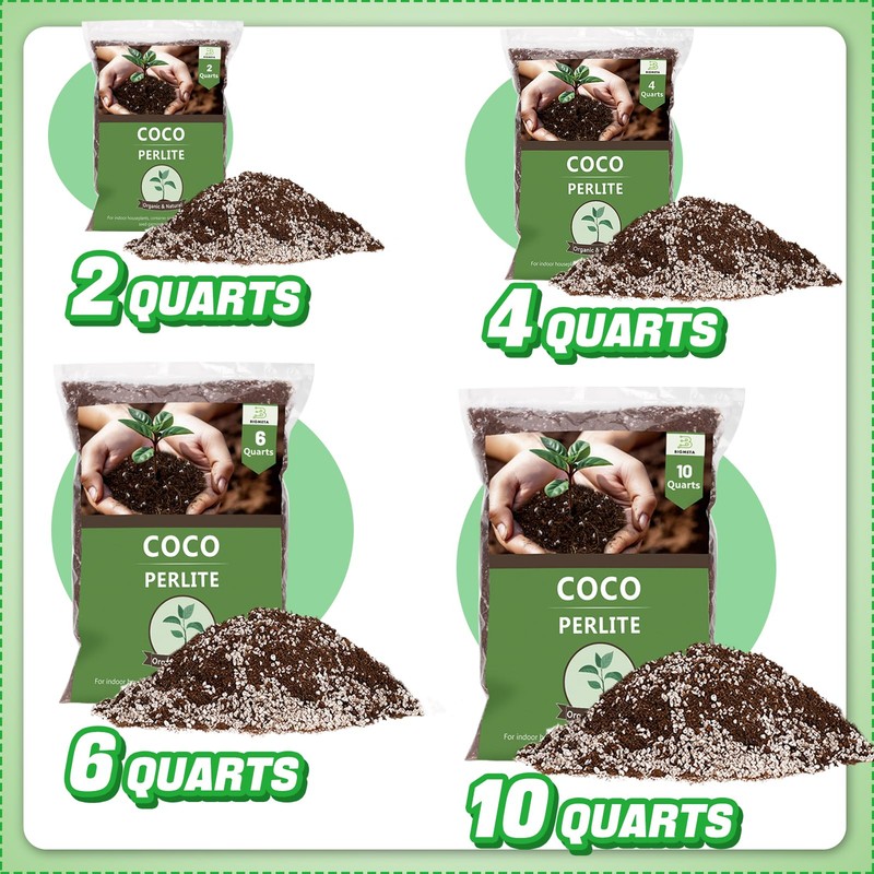 Coco Coir Perlite Mix - Retain Moisture, Improve Drainage &