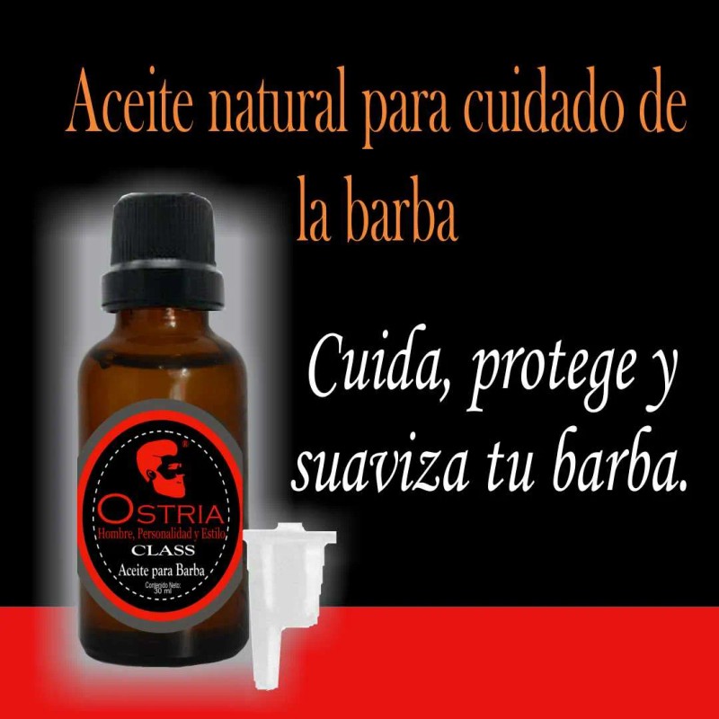 Aceite Para Barba Class Ostria De 30 Ml