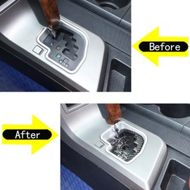 CHEAYAR Gear Shift Trim Fit for Toyota Tundra 2007-2013 Soft Carbon Fiber Gear Shift Panel Trim Cover, Gear Shifter Console Anti-Scratch Frame Cover, Interior Protection Decoration Accessories