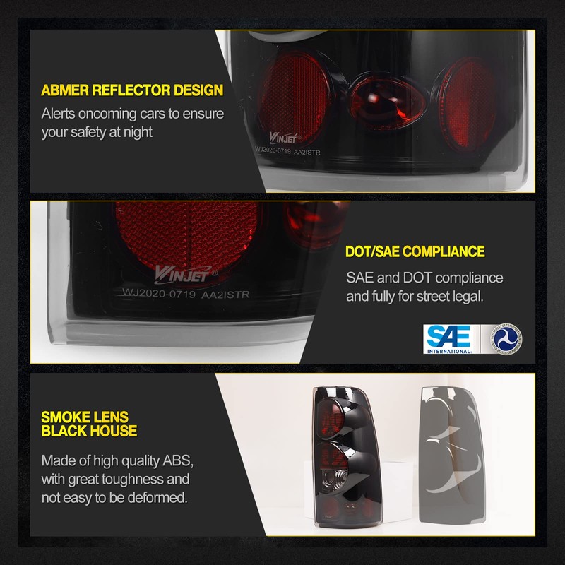 AUTOWIKI LED Tail Lights fit for 1999 2000 2001 2002