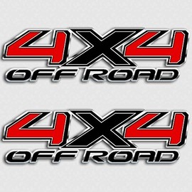 Black Red 4x4 Tundra Truck Decal Set Off Road Stickers