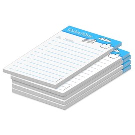 PRICARO Food Magnetic Shopping List Blue A6 25 Sheets (Pack of 5)