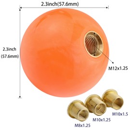 Padaodao 5 Speed Gear Knob Car Handle Head Lower Right R for Most Manual Transmission Vehicles SUV Truck, Orange