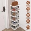 NewHome Small 6 Tier Foldable Corner Narrow Vertical Shoe Rack