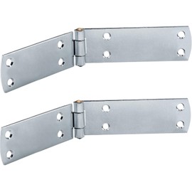 Gedotec French Box Hinges Heavy Gate Hinges Pack of 2 - Shutter Hinges Made of Steel | 200 x 35 mm | Gate Hinge Blue Galvanised | Hinge Material Thickness 2 mm | Door Hinge Metal for Screwing