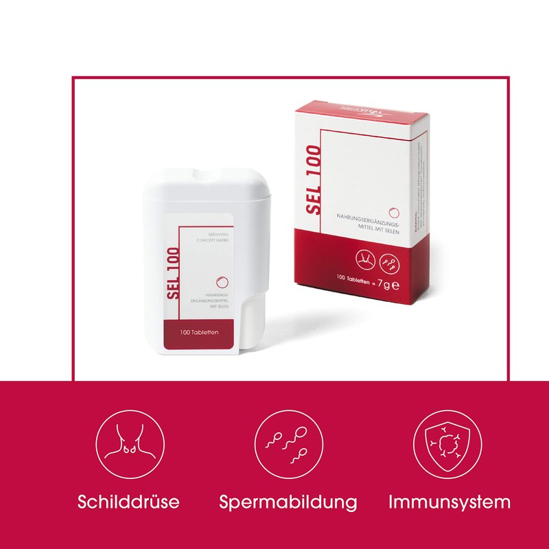 Selen High Dose 100 μg Vegan - for Healthy Nails,
