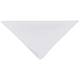 fashionchimp Bandana, 100% Cotton, Premium Quality, Nicki Neckerchief for Men and Women, 50 x 50 cm, Plain white