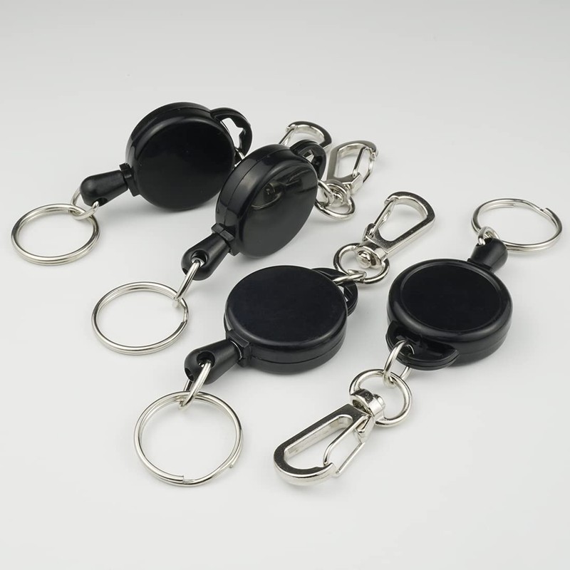 [EXERT] Carabiner Included Key Reel Key Chain Keychain Telescopic Set