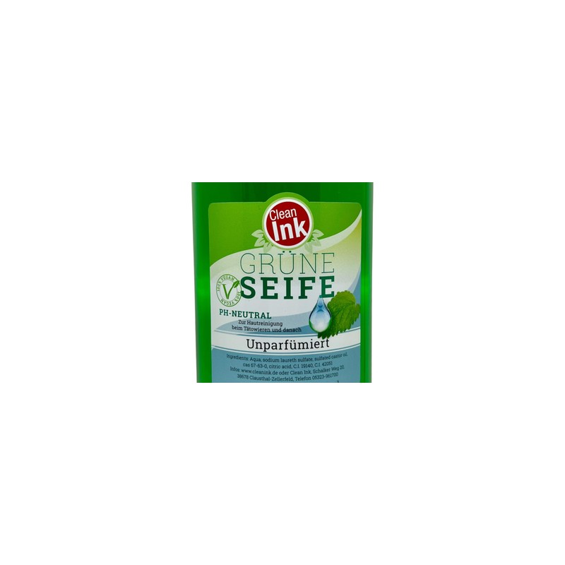 500 ml Clean Ink Green Soap Vegan + 5 Premium