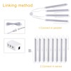 LABOREDUCER Under Cabinet Lighting Wired Plug in or Hardwired Warm
