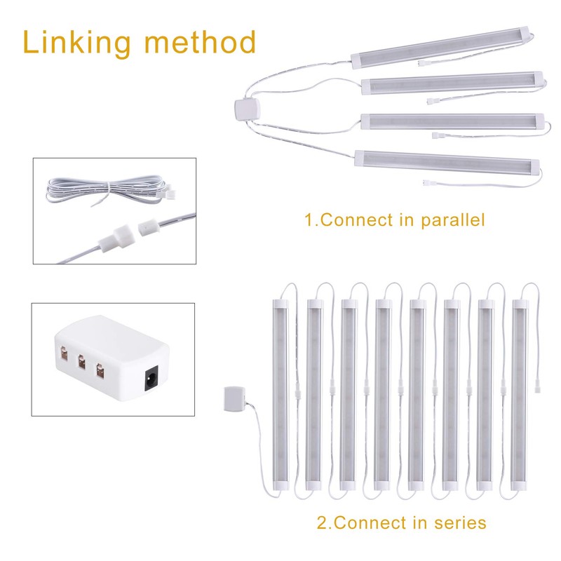 LABOREDUCER Under Cabinet Lighting Wired Plug in or Hardwired Warm