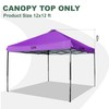 JANCANOPY 12x12 Canopy Replacement Top with Air Vent Silver Coated
