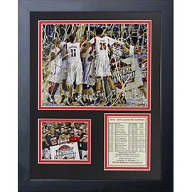 2013 Louisville Cardinals Champions - Celebration 11" X 14" Framed Photo Collage by Legends Never Die, Inc.