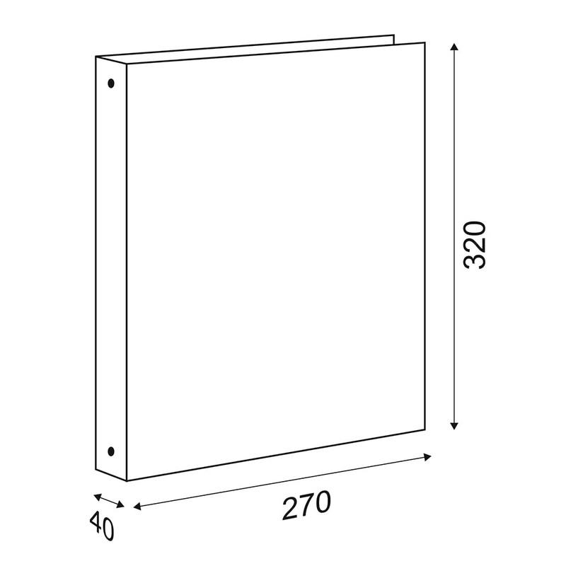 FAVORIT Sprint 400173288 Cardboard Ring Binder, 22 x 30 cm,