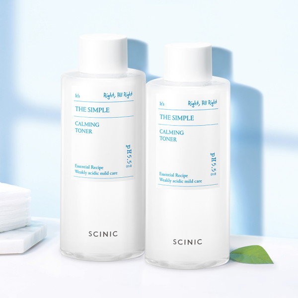 Scinic Simple Toner Large Capacity 300ml x 2, Simple Toner