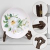3 Pack Wood Stand for Display, DSIOHFEI 7 inch Plate