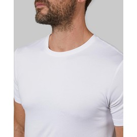 32 Degrees Mens 4 Pack Cool Quick Dry Active Basic Crew T-Shirt, White, X-Large