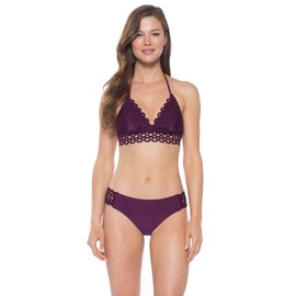 Becca by Rebecca Virtue Siren Shimmer Halter Merlot SM