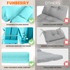 FUNBERRY Patio Chair Cushions Set of 4,Adirondack Chair Cushion,Improved Comfy