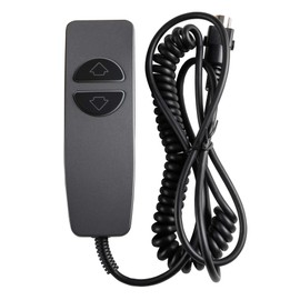 Hommoat Hommoat Hand Remote Control for Power Lift Chair & Power Recliner, Replacement Remote Handset with 5 Pin, 2 Lighted Buttons CD001 (Coal Gray)