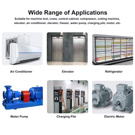 Over Voltage Protector, Voltage Phase Sequence Protector 3 Phase 3 Wire Over Under Voltage Protector Monitor Relay AC 208‑480V Adjustable Values for Machine Tool, Control Cabinet, Compressor