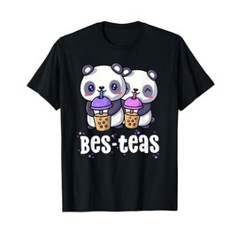 Boba Shirt Women Girls Bes Teas Kawaii Panda Bubble Tea T-Shirt