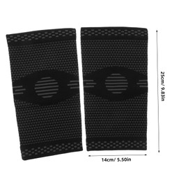 WOONEKY 1 Pair Sports Padded Elbow Sleeves Compression Sleeves for Men/Women Weightlifting Elbow Brace Cold