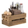 Securit Vintage Mini Wooden Box Table Caddy - 5.5" x