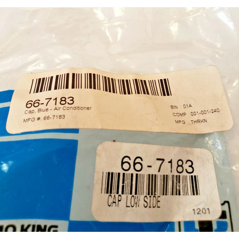 Thermo King Air Conditioner Charge Port Blue Cap 66-7183