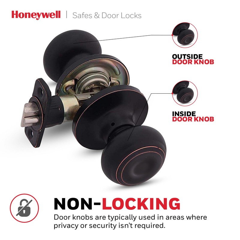Honeywell Safes & Door Locks - Classic Passage Door Knob