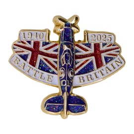 1940-2025 Battle of Britain 85th Anniversary Pin RAF Brooch Union Jack Enamel Badge Decorations Memorabilia