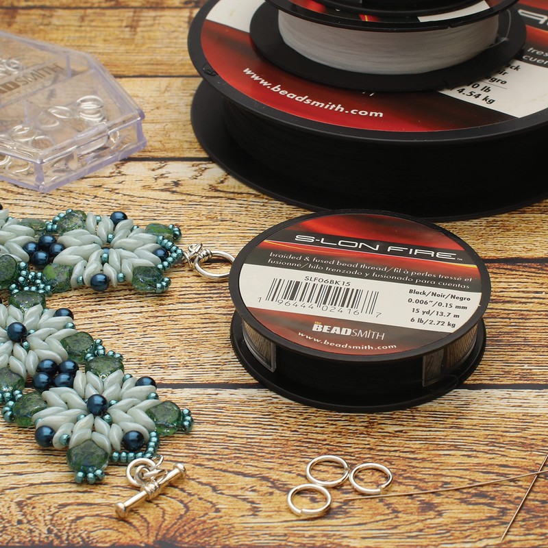 The Beadsmith S-Lon Fire – Braided and Fused Bead Thread