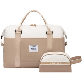 LOVEVOOK Weekender Bag for Women Cute Travel Tote Bag Gym Duffel Bag with Toiletry Bag Carry On Bag Overnight Bag with Wet Pocket Hospital Bag for Labor and Delivery