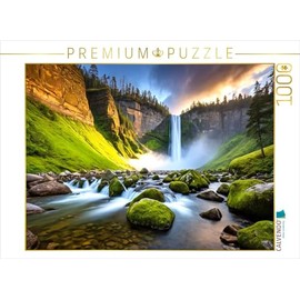 CALVENDO Puzzle Waterfall River - Hidden Highlands | Size