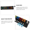 FELTECHELECTR 1 Set Box Way Fuse Block Holder with Transparent