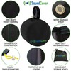 Black Waterproof 600D Marine Wake Tower Speaker Covers – Large