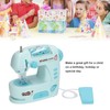 Children Electric Sewing Machine Toy with Threader Ruler Interesting Small
