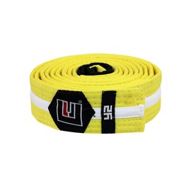 Combat Corner Young Star BJJ Belt Yellow/White A-3