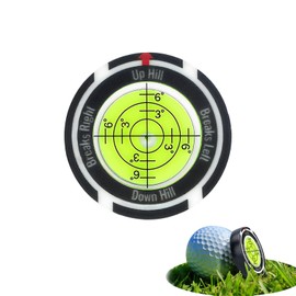 Vonavira High Precision Golf Ball Marker with Bubble Level, Golf Ball Markers for Putting Green with Slope Reading Aid, Premium ABS Ball Marker with Hat Clip, Great Gift for Golfers