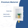 1-PACK GUOFIS Icemaker Outlet Box with 1/2" Copper Press Inlet