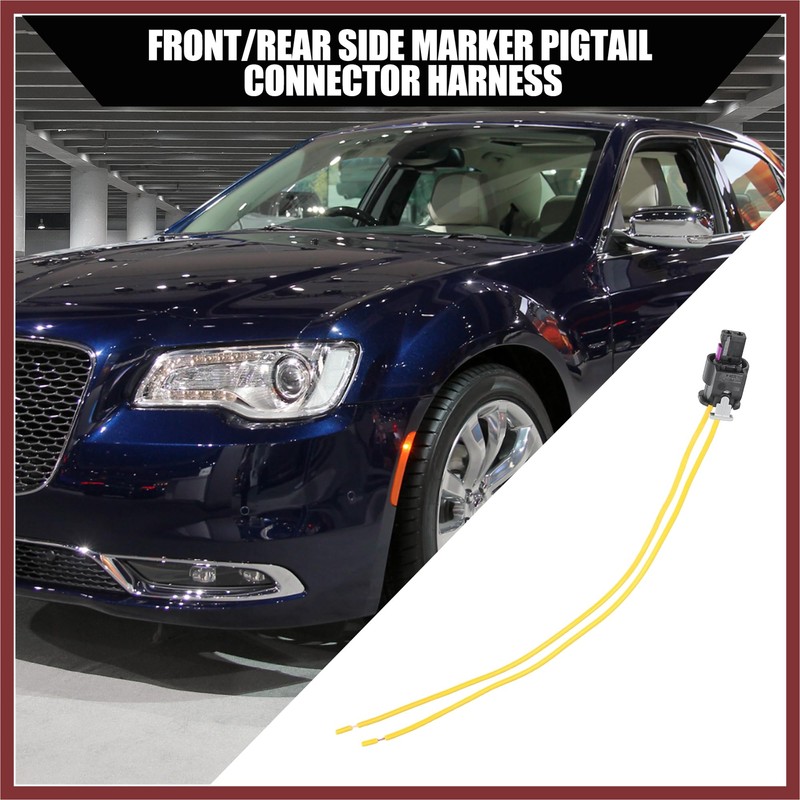 HEROFFIX Car Side Marker Pigtail Connector Harness for Chrysler 300