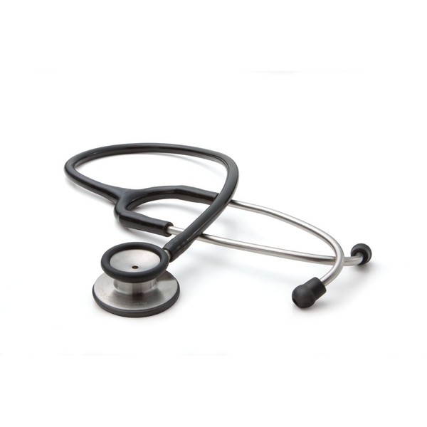 ADC - 603BK Adscope 603 Premium Stainless Steel Clinician Stethoscope with Tunable AFD Technology, Black, 3001697