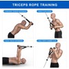 zalati Triceps Rope Pull-Down Cord with Anti-slip Handles Exercise Machine