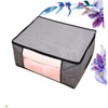 iplusmile Non-woven Storage Bag Foldable Light Grey Organizer for Quilts