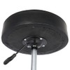 Comemall PU Leather Round Rolling Stool Adjustable Stool with Wheels
