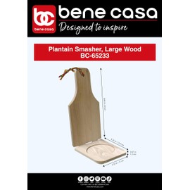 Bene Casa Wood Tostonera for Plantains, Large