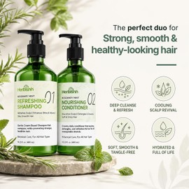 Herbishh Rosemary Mint Hair Shampoo and Conditioner 480ml each