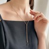 Moonstan Necklace, Long Necklace, Women's, Popular, Gold, Silver, Pink Gold,
